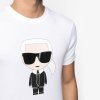 Karl Lagerfeld t-shirt koszulka biała męska bawełniany